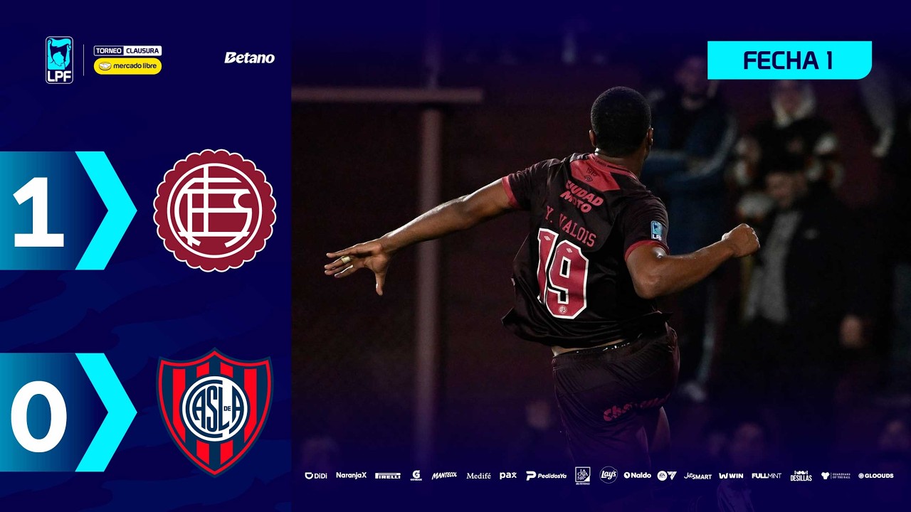 Argentine Division 1 Lanus 1-0 San Lorenzo Highlights,Hot Video - Goaloo