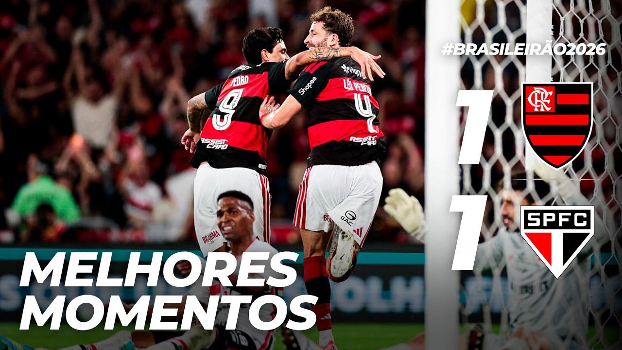 Brazil Serie A Flamengo 1-1 Sao Paulo Highlights,Hot Video - Goaloo