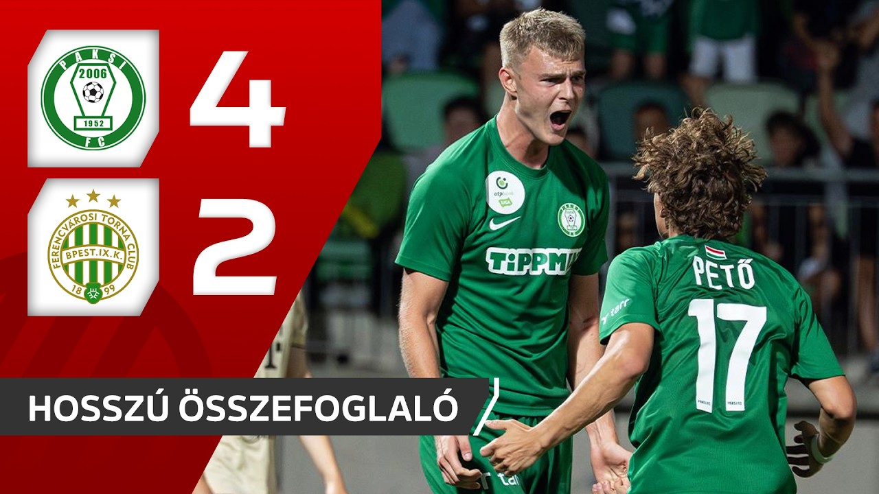 Hungary Borsodi Liga Paksi SE Honlapja 4-2 Ferencvarosi TC Highlights,Hot Video - Goaloo