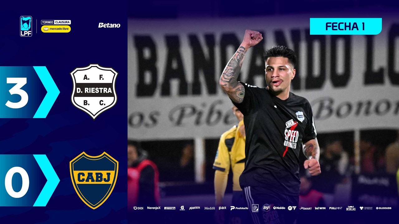 Argentine Division 1 Deportivo Riestra 3-0 Boca Juniors Highlights,Hot Video - Goaloo