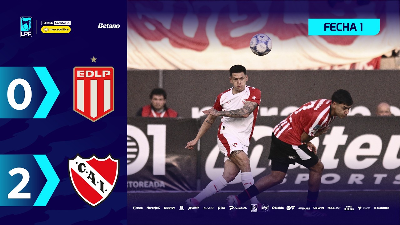 Argentine Division 1 Estudiantes La Plata 0-2 Independiente Highlights,Hot Video - Goaloo