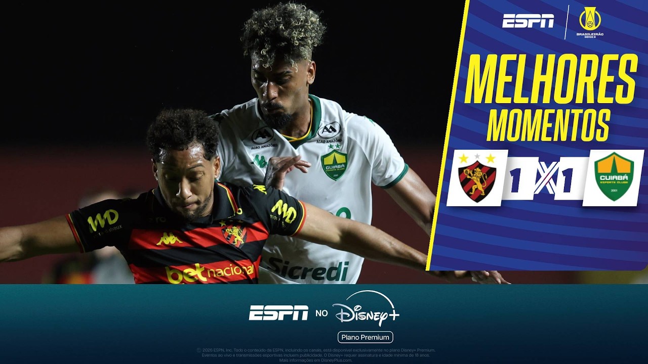 Brazil Serie B Sport Club do Recife 1-1 Cuiaba Highlights,Hot Video - Goaloo