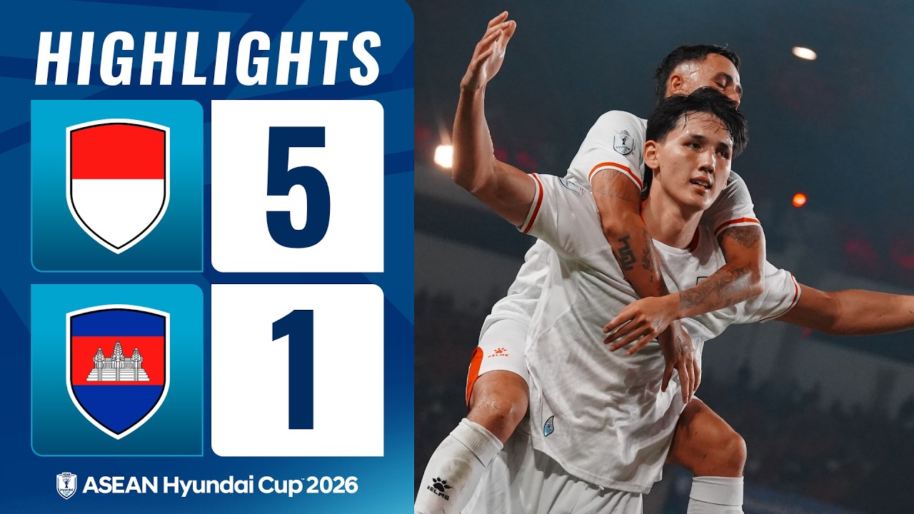 ASEAN Championship Indonesia 5-1 Cambodia Highlights,Hot Video - Goaloo